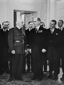 Leahy: Ambassador William Leahy presenting credentials