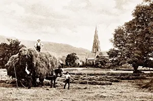 Ambleside: Ambleside Haymaking early 1900s