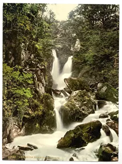 Ghyll: Ambleside, Stock Ghyll Force, Lake District, England