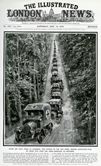 Neuve: Ambulance procession 1915