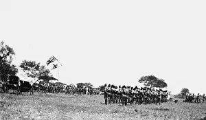 Ambulance: Ambulance team muster, Bura Camp, Kenya, WW1