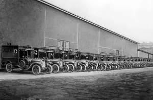 Ambulances: Ambulances of the German Red cross in World War I