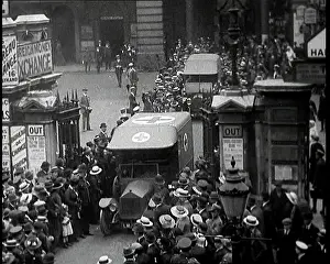 Ambulances: Ambulances Pulling Out Of British Railway Station