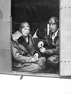 Burry: Amelia Earhardt with the pilot Shultz