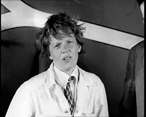 Earhart: Amelia Earhart Giving a Speech