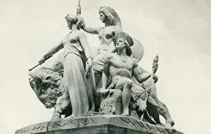 Terry Parker: America, detail of the Albert Memorial, Kensington, London