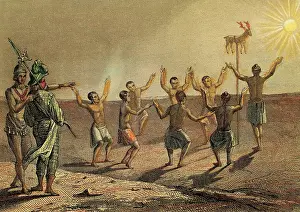 Sacrifice: America. Florida. 16th century. Ritual dedicated to the sun