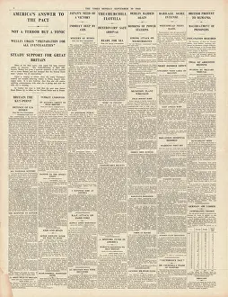Responds: America responds to Axis - Japanese pact