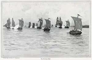 Champlain: America - Ships Fighting On Lake Champlain