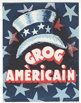 Grog: Americain Grog Rum label