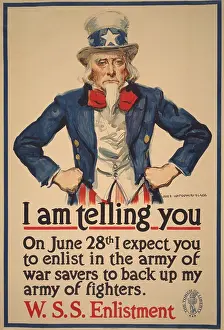 Flagg: American 1918 WW1 poster, with classic Uncle Sam