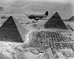 Lcgr1310: American Air Transport Command plane flies over