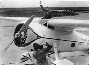 Wiley: The American aviator Wiley Post with