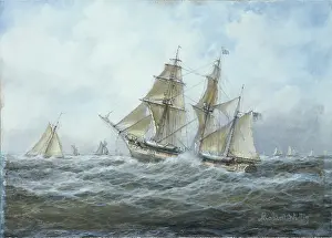 Barque: American Barque waiting for the Pilot