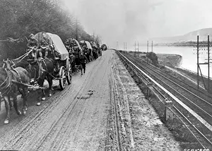Koblenz: American car convoy, 1919