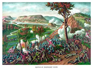 Chattanooga: American Civil War print featuring the Battle