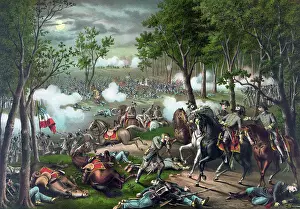 Tribute: American Civil War print featuring The Battle