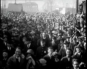 Clemenceau: American Crowds Waving and Listening To Former