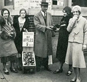 Meagre: The American Depression - 1930s. Apple vendors