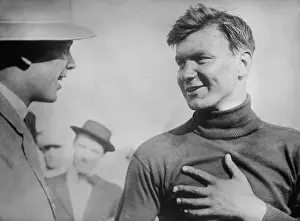 Motorsports: American driver, Joe Dawson, after winning
