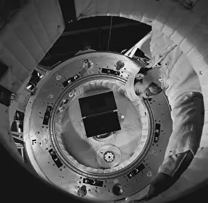 Prepares: American engineer Don Thomson prepares for final