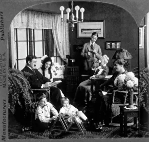 Preschooler: American Family at Home