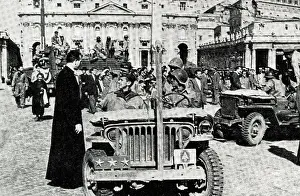 Jeep: American forces in Rome, Italy, WW2