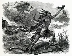 Brutal: American Indians scalping