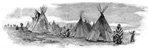 Wigwams: American Indians. A Sioux camp