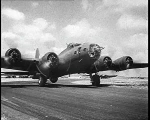 Taxiing: American Liberator Bombers Taxiing For Take