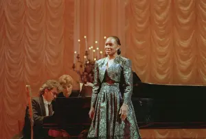 Soprano: American operatic-soprano Barbara Hendricks performs