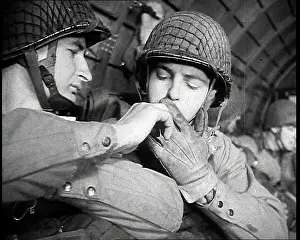 Paratroops: American Paratroops Waiting To Jump From A