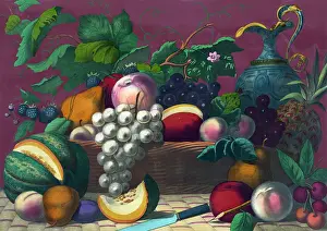 C1867: American prize fruit with basket