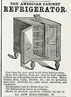 Refrigerator: American refrigerator & ice box 1883