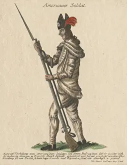 Leggings: American Revolution. Engraving of side view