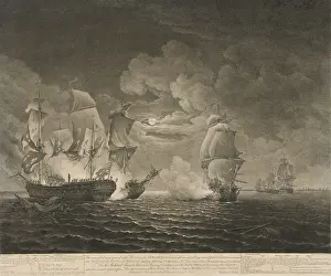 Bonhomme: American Revolution. Naval battle between