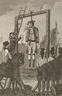 Disloyal: American Revolution. Public hanging of British