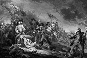 Wound: American Revolutionary War print of the Battle