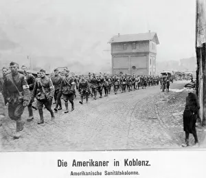 Sanitary: American sanitary train in Koblenz, around the 1920s