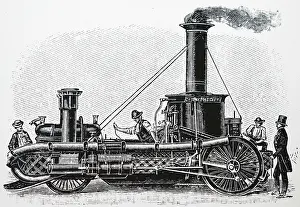 1854: American self-propelled steam fire engine designed