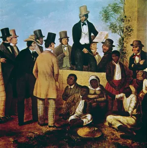 Bidder: American Slave Market, 1852. Work by Taylor
