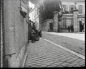 American Soldiers Advancing Through Chartres