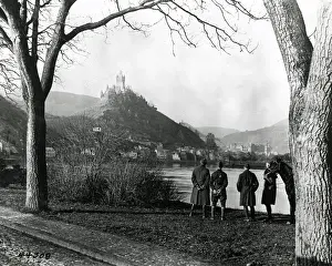 Moselle: American soldiers at Cochem, Germany, post-WW1