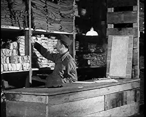 Logging: An American Store Keeper Logging Stocks Of