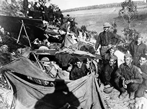Doughboy: American troops in a camp at the Western Front