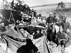 Doughboy: American troops in a camp at the Western Front