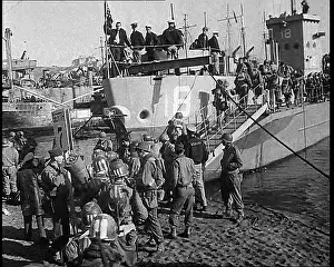 Embarking: American Troops Embarking a Landing Craft