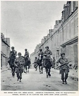 Paratroops: American Troops entering St. Mere Eglise, Normandy