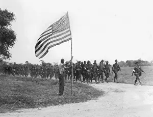 Imaginary: American troops on maneuvers, 1935