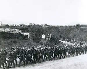 Gorizia: American troops marching in Austria, WW1